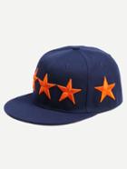 Shein Navy Embroidered Five-pointed Star Baseball Hat