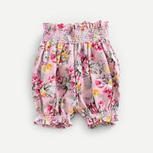 Shein Girls Frill Hem Floral Print Shorts