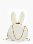 Shein Rabbit Ears Kisslock Fluffy Chain Bag