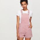 Shein Slant Pocket Corduroy Pinafore Romper