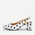 Shein Polka Dot Print Satin Pumps