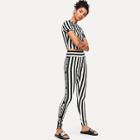 Shein Striped Top & Letter Side Pants Set