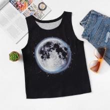 Shein Girls Moon Print Shell Top