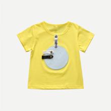 Shein Girls Patched Solider Tee