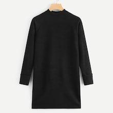 Shein Ribbed Solid Dress