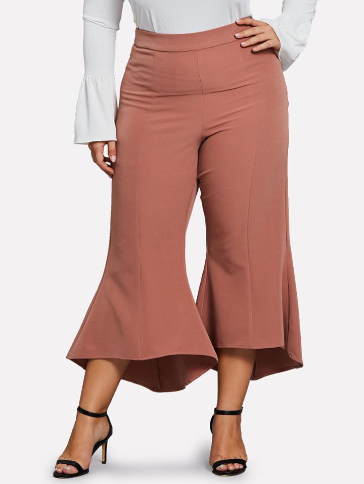 Shein Dip Hem Flare Pants