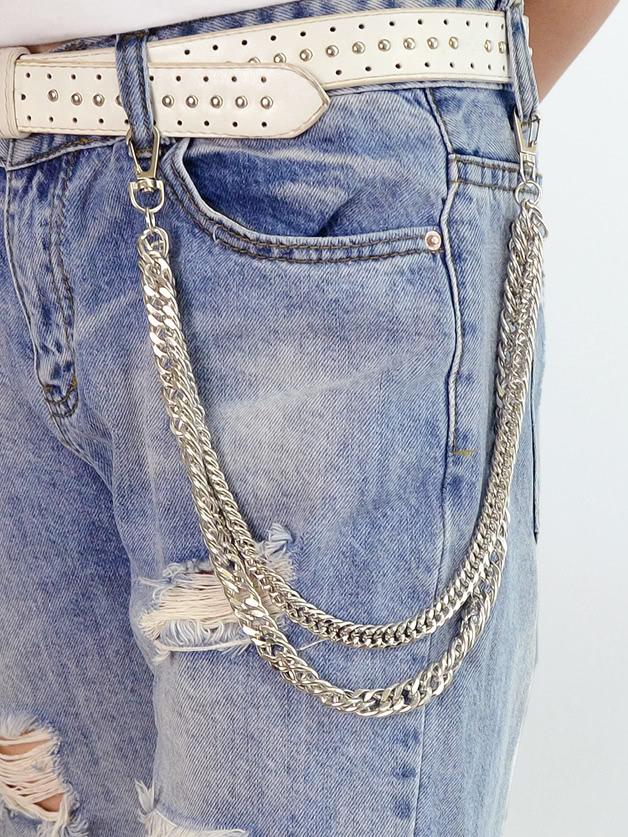 Shein Sex Body Jewelry Silver Color Multi Layer Chain Body Chain