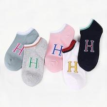 Shein Letter Print Ankle Socks 5pairs