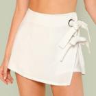 Shein Knot Side Overlap Shorts