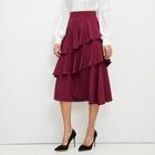 Shein Layered Ruffle Trim Solid Skirt