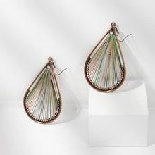 Shein Color Block Tribal Drop Earrings