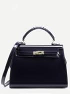 Shein Turnlock Plastic Trapezoidal Box Bag