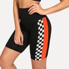 Shein Color Block Plaid Cycling Shorts