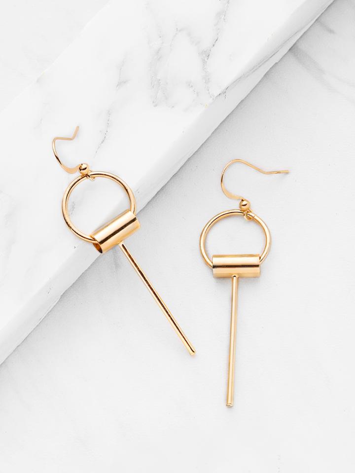 Shein Minimalist Bar Design Drop Earrings