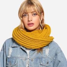 Shein Plain Knit Infinity Scarf