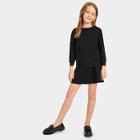 Shein Toddler Girls Knit Solid Jumper With Skirt