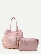 Shein Quilted Tote Bag With Crossbody Bag