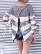 Shein Multicolor Long Sleeve Color Block Sweater