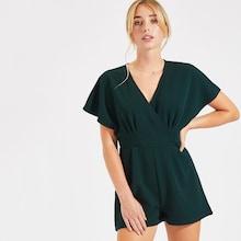 Shein Surplice Neck Batwing Sleeve Romper