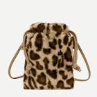 Shein Kids Leopard Print Bag With Drawstring