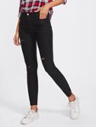Shein Ripped Ankle Pants