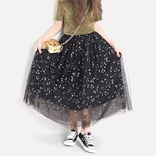Shein Girls Star Sequin Mesh Skirt