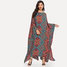Shein Geometrical Pattern Longline Dress