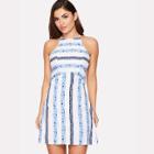 Shein Striped Sleeveless Mini Dress