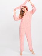 Shein Faux Fur Rabbit Pattern Pj Jumpsuit