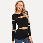 Shein Slim Fitted Cut Out Tee