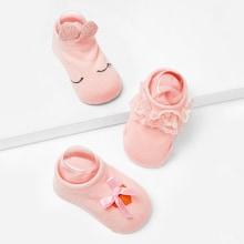 Shein Baby Bow & Lace Decorated Socks 3pairs