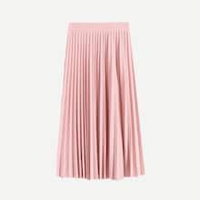 Shein Toddler Girls Pleated Plain Skirt
