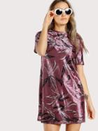 Shein Velvet Tee Dress