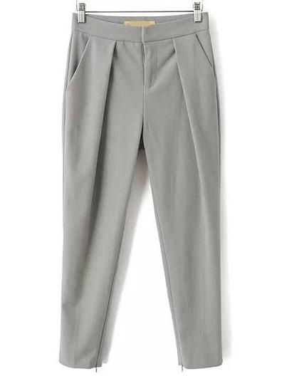 Shein Grey Slim Pockets Pant