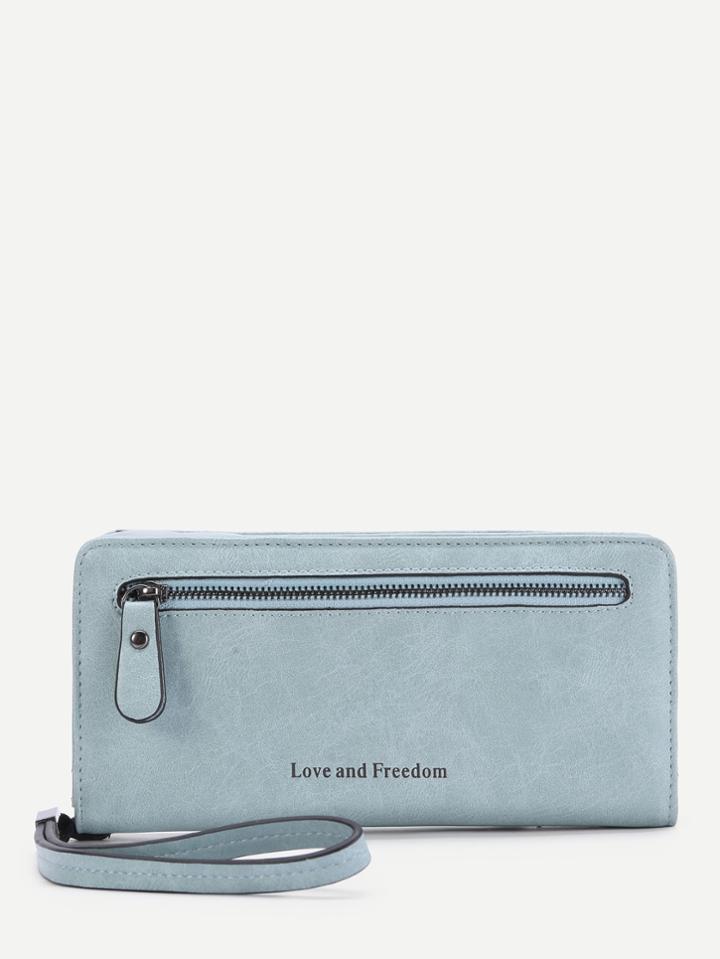 Shein Zipper Front Pu Purse