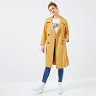 Shein Solid Double Breasted Trench Coat