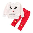 Shein Toddler Girls Letter Print Sweatshirt With Pants