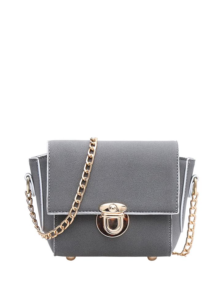 Shein Contrast Piping Chain Crossbody Bag