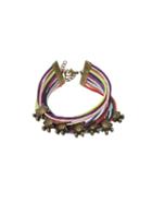 Shein Ladybug Beaded Multicolor Layered Bracelet