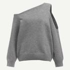 Shein Asymmetrical Neck Cut-out Sweater