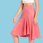 Shein Wide Waistband Asymmetrical Ruffle Hem Skirt