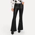 Shein Coated Fitting Flared Leg Jeans