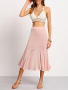 Shein Pink High Waist Fishtail Skirt
