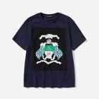 Shein Men Cut And Sew Mixed Print Tee