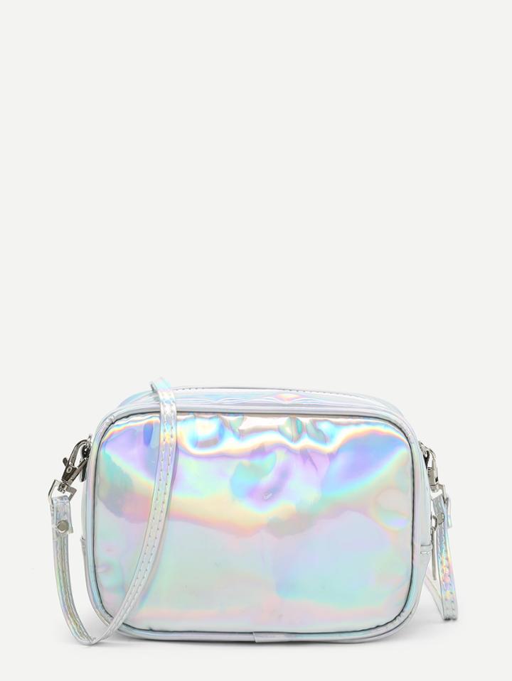 Shein Iridescent Pu Crossbody Bag