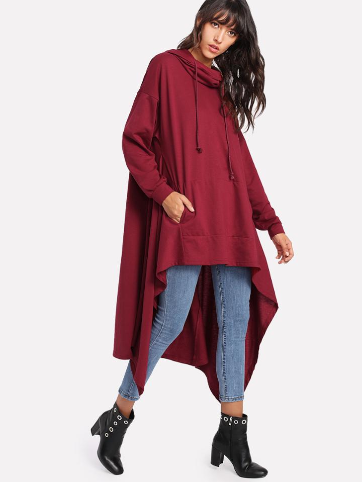 Shein High Low Oversized Hoodie
