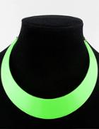 Shein Green Light Colors Collar Necklace