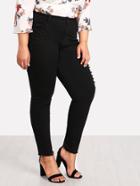 Shein Beaded Detail Tapered Jeans