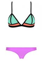 Rosewe Two Pieces Design Color Block Swimwear