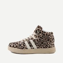 Shein Leopard Pattern High Top Sneakers